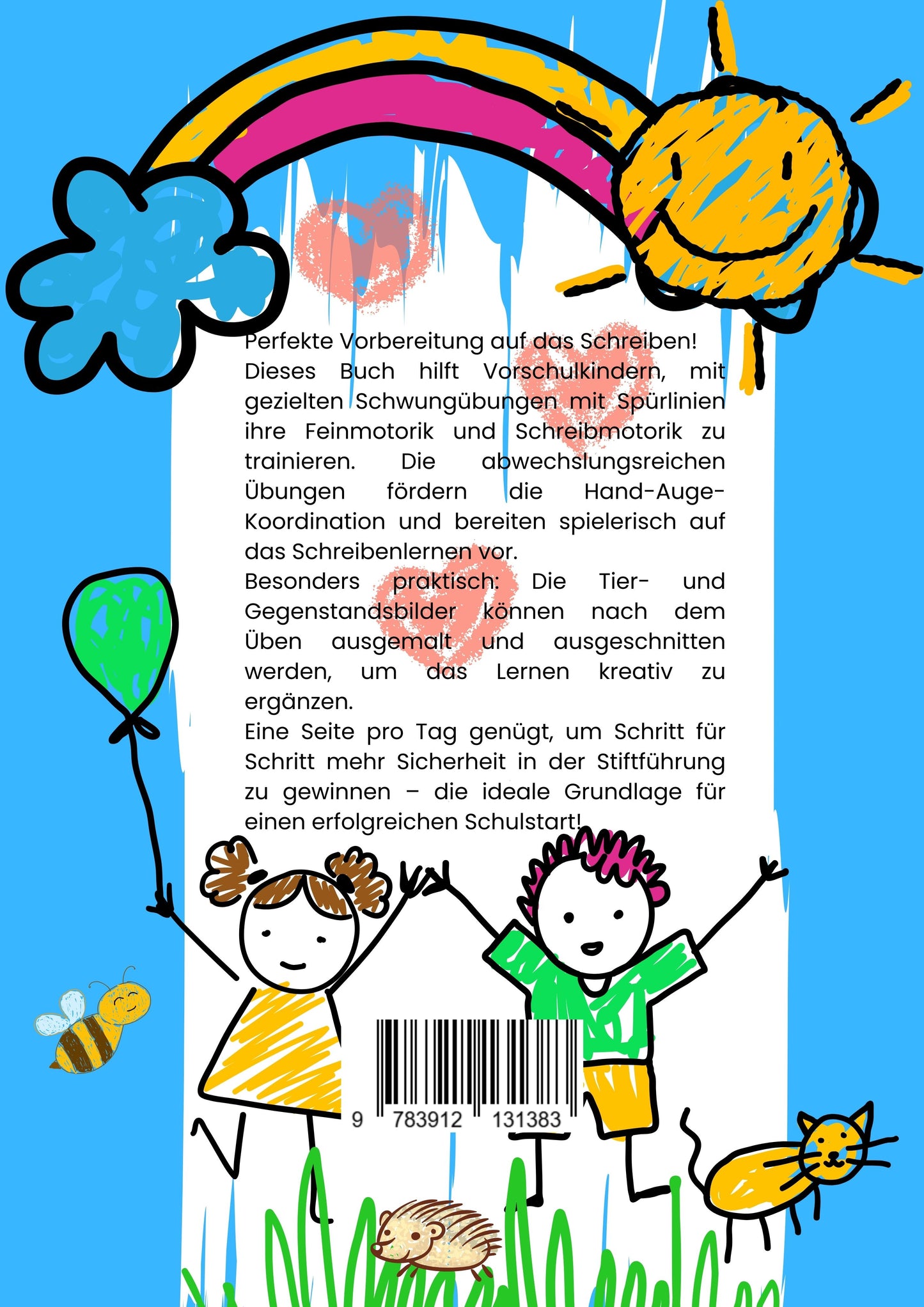 Schwungübungen zur Schreibvorbereitung mit Spürlinien