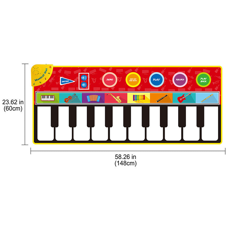 Tapete Musical Piano Infantil Super Grande 148 x 60 cm