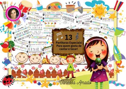 13 Partituras coloridas