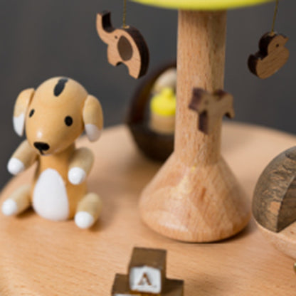 Caixa de Música Mecânica em Madeira