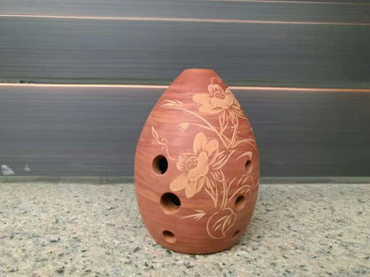 Taoxun Instrumento musical em Forma de Pêra de Oito Furos