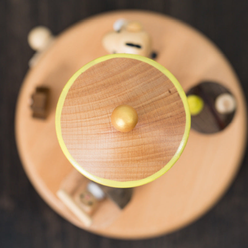 Caixa de Música Mecânica em Madeira