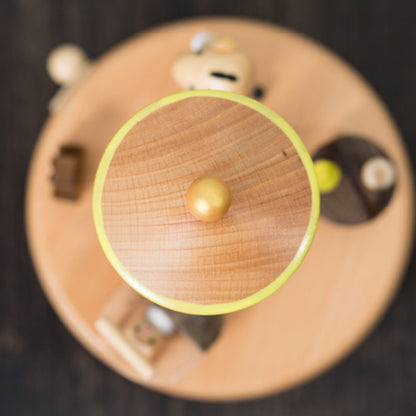 Caixa de Música Mecânica em Madeira