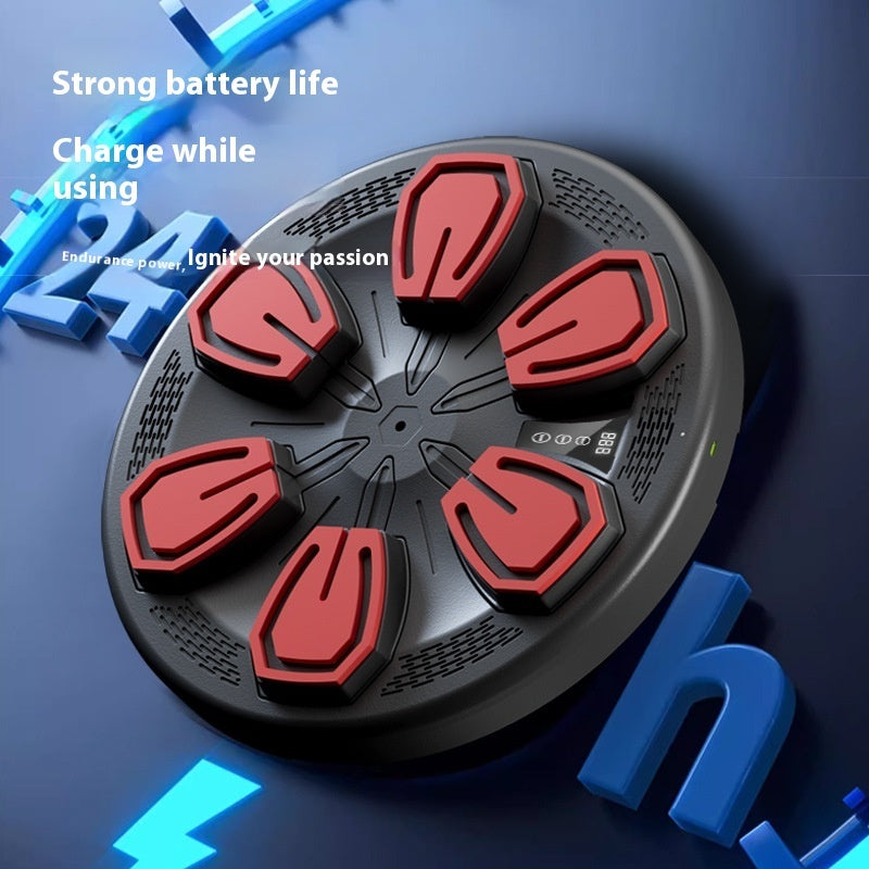 Máquina de Boxe Musical – Equipamento Eletrónico de Treino de Reacção, Fitness Doméstico Inteligente, Alvo de Parede para Homens