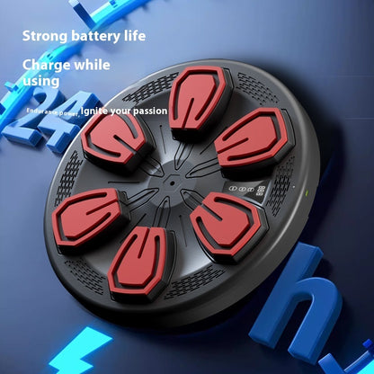 Máquina de Boxe Musical – Equipamento Eletrónico de Treino de Reacção, Fitness Doméstico Inteligente, Alvo de Parede para Homens