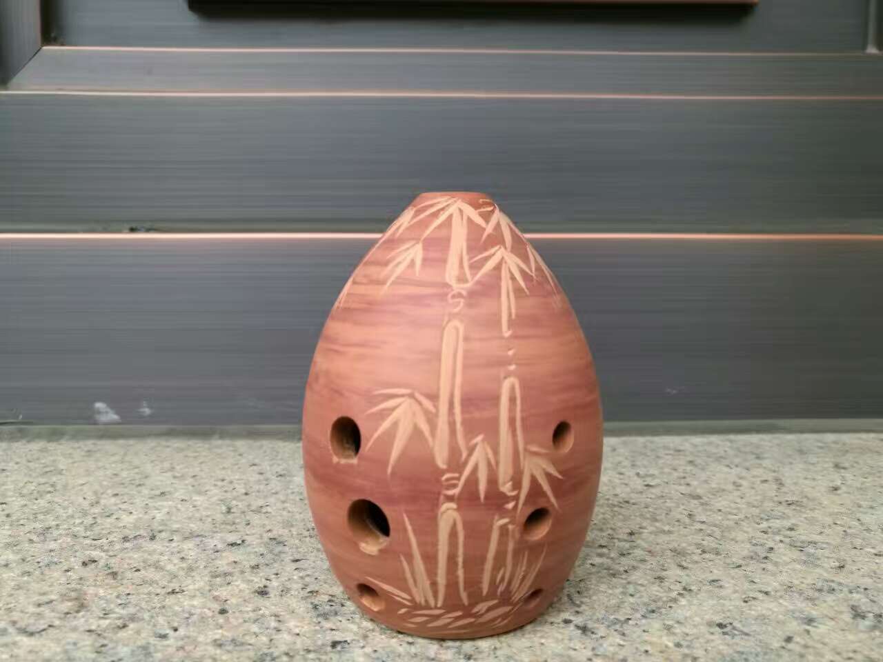 Taoxun Instrumento musical em Forma de Pêra de Oito Furos