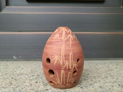 Taoxun Instrumento musical em Forma de Pêra de Oito Furos