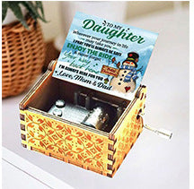 Caixa de Música de Natal em Madeira