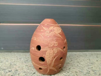 Taoxun Instrumento musical em Forma de Pêra de Oito Furos