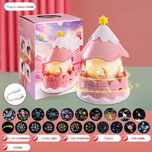 Caixa de música giratória