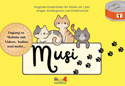 Musi 1 – Originale Kinderlieder für Kinder ab 1 Jahr – Krippe, Kindergarten und Förderschule