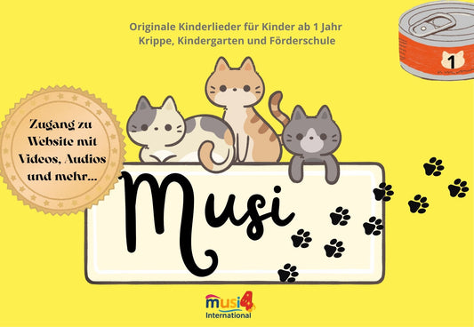 Musi 1 – Originale Kinderlieder für Kinder ab 1 Jahr – Krippe, Kindergarten und Förderschule