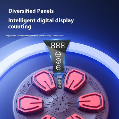 Máquina de Boxe Musical – Equipamento Eletrónico de Treino de Reacção, Fitness Doméstico Inteligente, Alvo de Parede para Homens