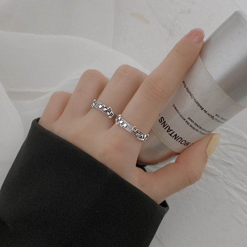 Anel de prata notas de música