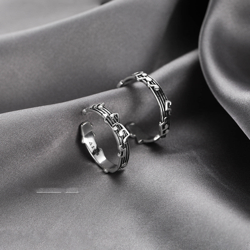 Anel de prata notas de música